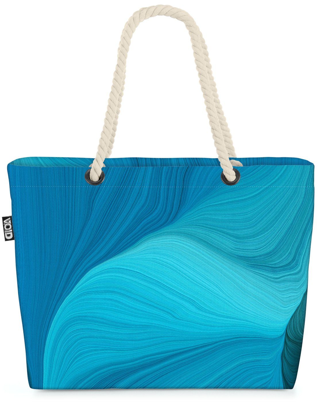 VOID Strandtasche (1-tlg), Curved Speedlines Beach Bag abstrakt wasser licht meer welle Ozean Unterwasser