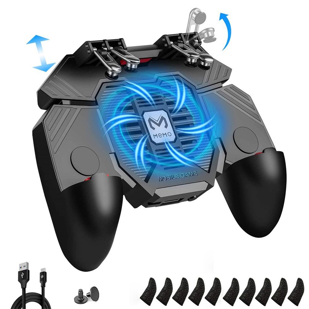Mobiler Game-Controller kabelloser14-in-1 Lüfter 4000-mAh-Powerbank Controller
