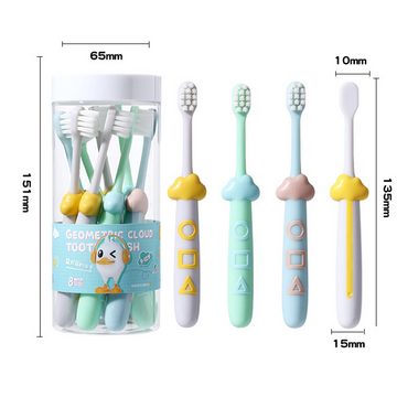 Kind Ja Zahnbürste Kinderzahnbürsten,Weiche Borsten,Zahnbürste für 3-12 Jahren,8 Stück, Gründlich reinigen