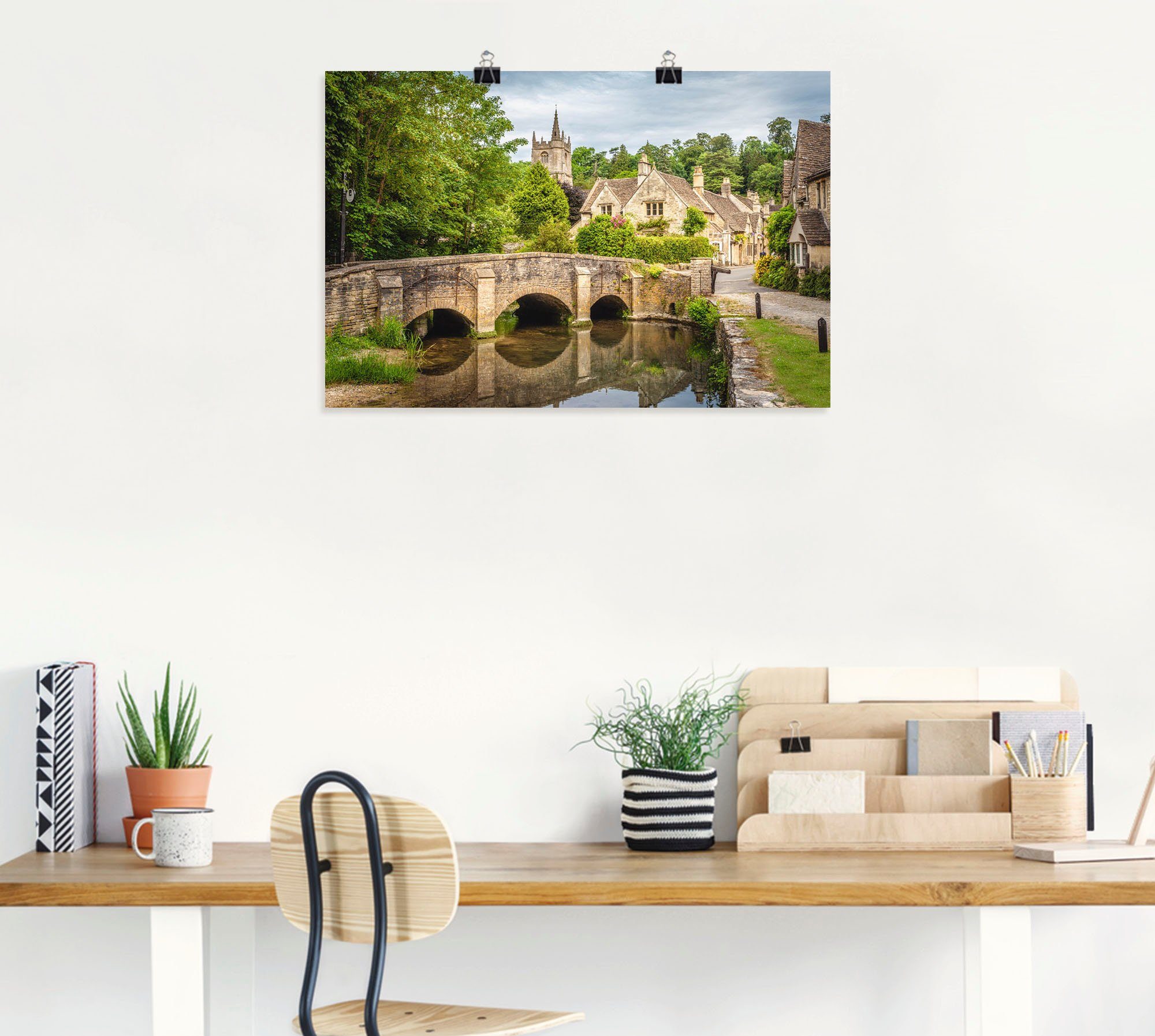 Artland Wandbild Dorf Castle Combe, Wiltshire, günstig online kaufen