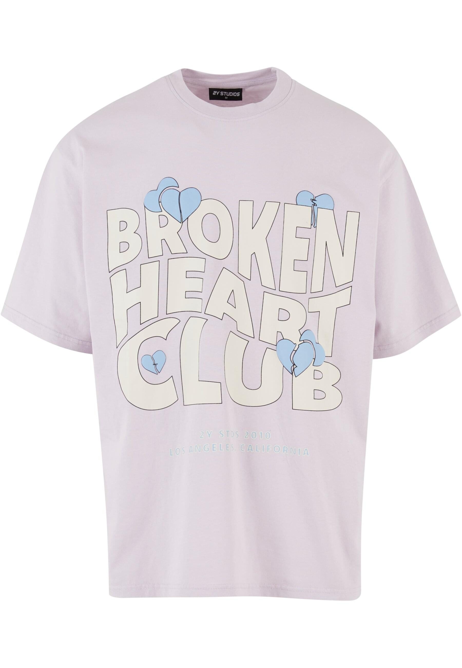 2Y Studios T-Shirt 2Y Studios Herren 2Y Broken Heart Club Oversize Tee (1-tlg)