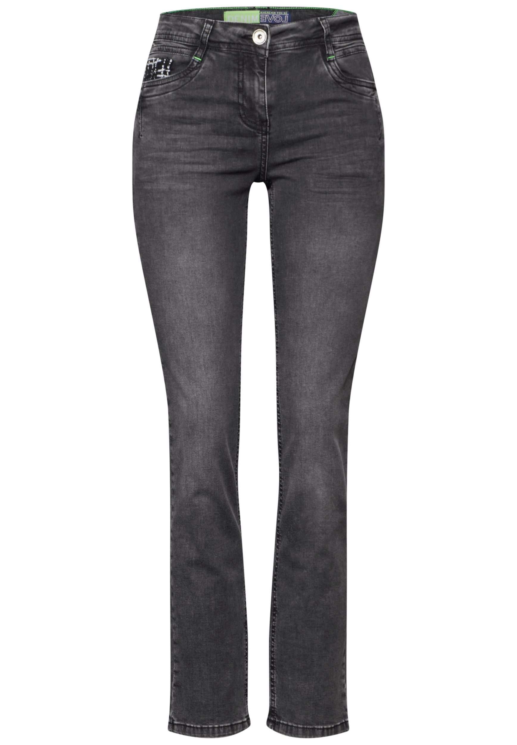CECIL 5-Pocket-Hose Style Scarlett Straight Grey B günstig online kaufen