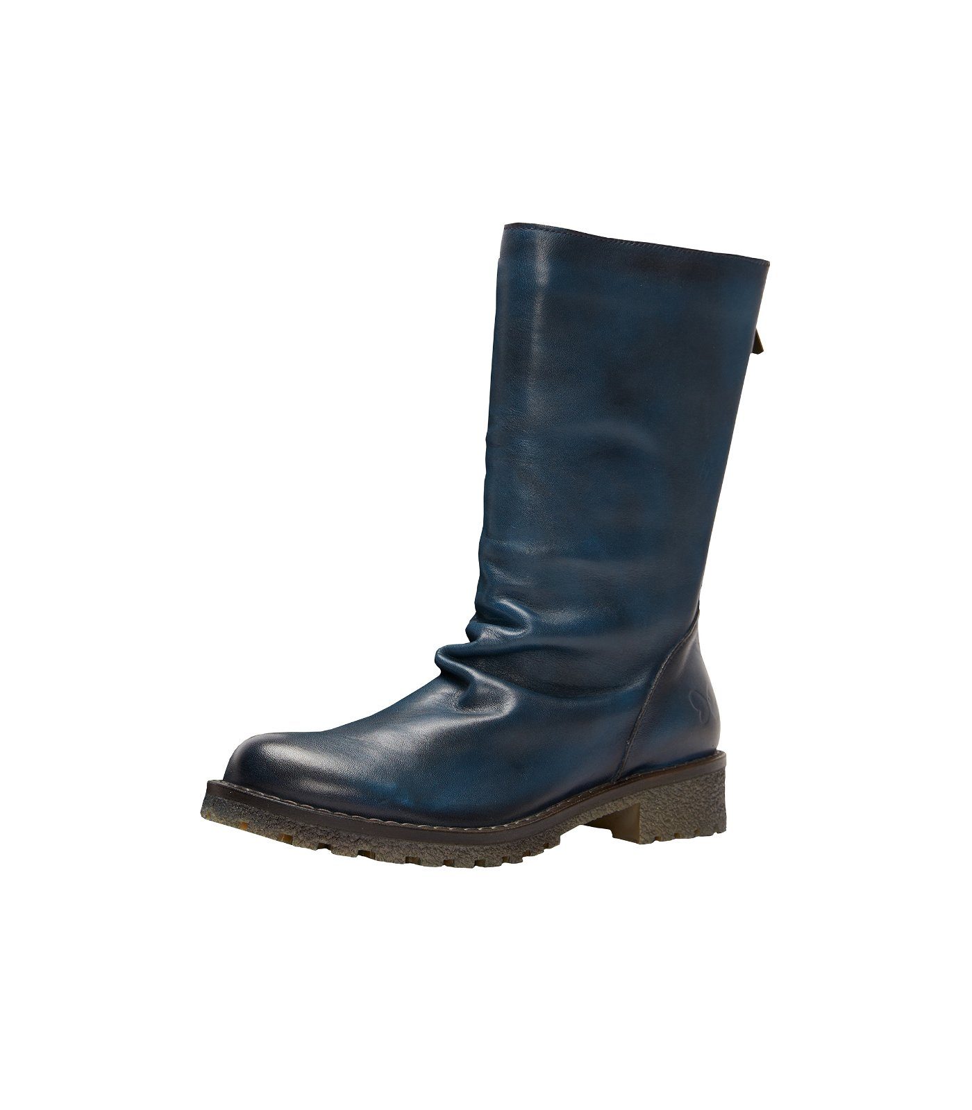 Blau Felmini Leder Stiefelette Stiefelette