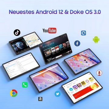 OSCAL Tablet (10,1", 256 GB, Android 12, 4G LTE, Dual 4G-LTE+5G WiFi Octa-Core 7680mAh Akku FHD 13MP+8MP BT5.0 GMS/OTG)