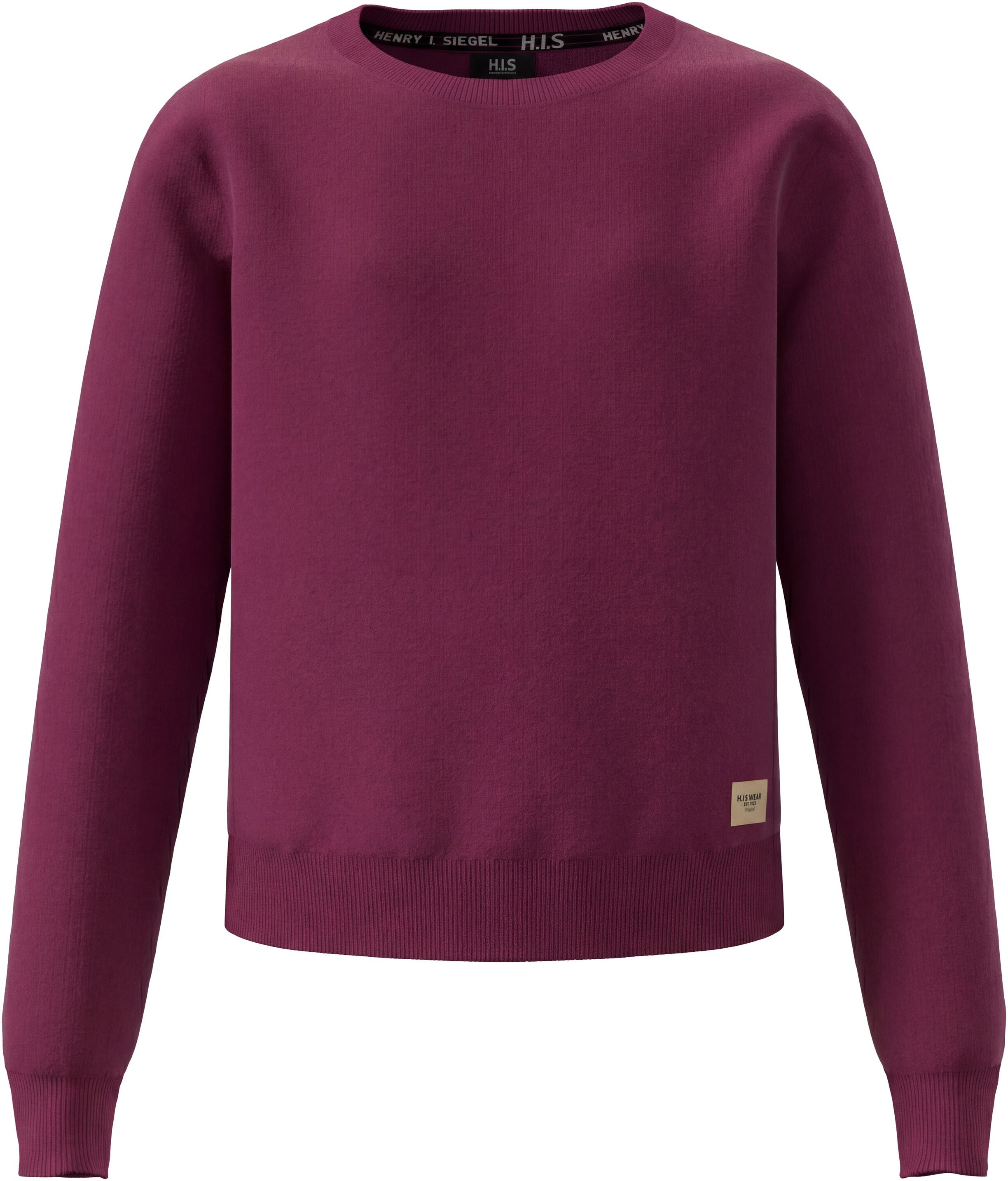 H.I.S Sweatshirt 2er Pack Shirts, kurze Form (Packung, 2) Langarm