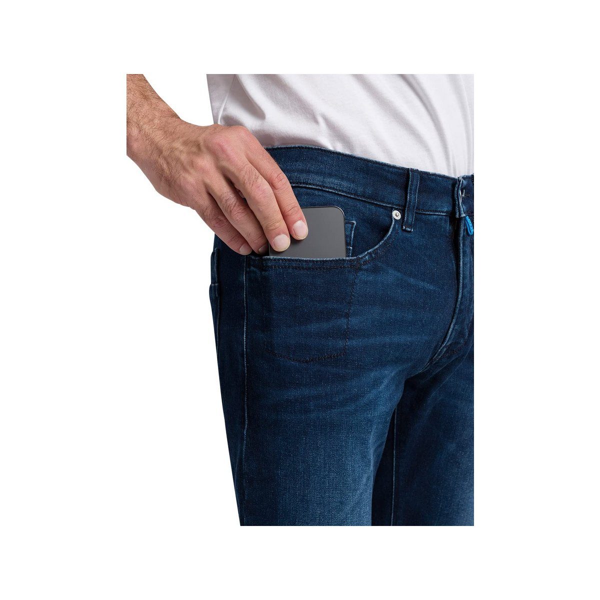 Pierre 5-Pocket-Jeans blau Cardin (1-tlg)
