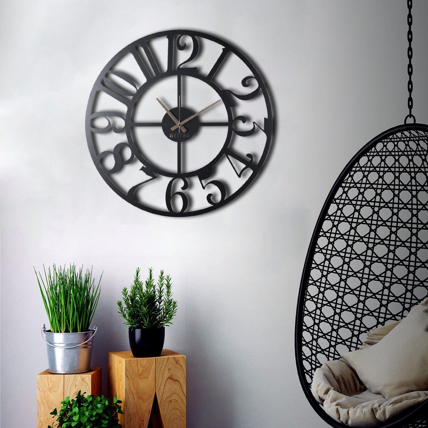 Wallity Wanduhr 100% METAL günstig online kaufen