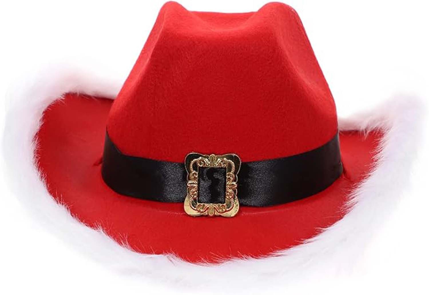 trends for living Zylinder Weihnachtsfeierzubehör Weihnachtsmütze Filz Cowboyhut für Erwachsene (1-St)