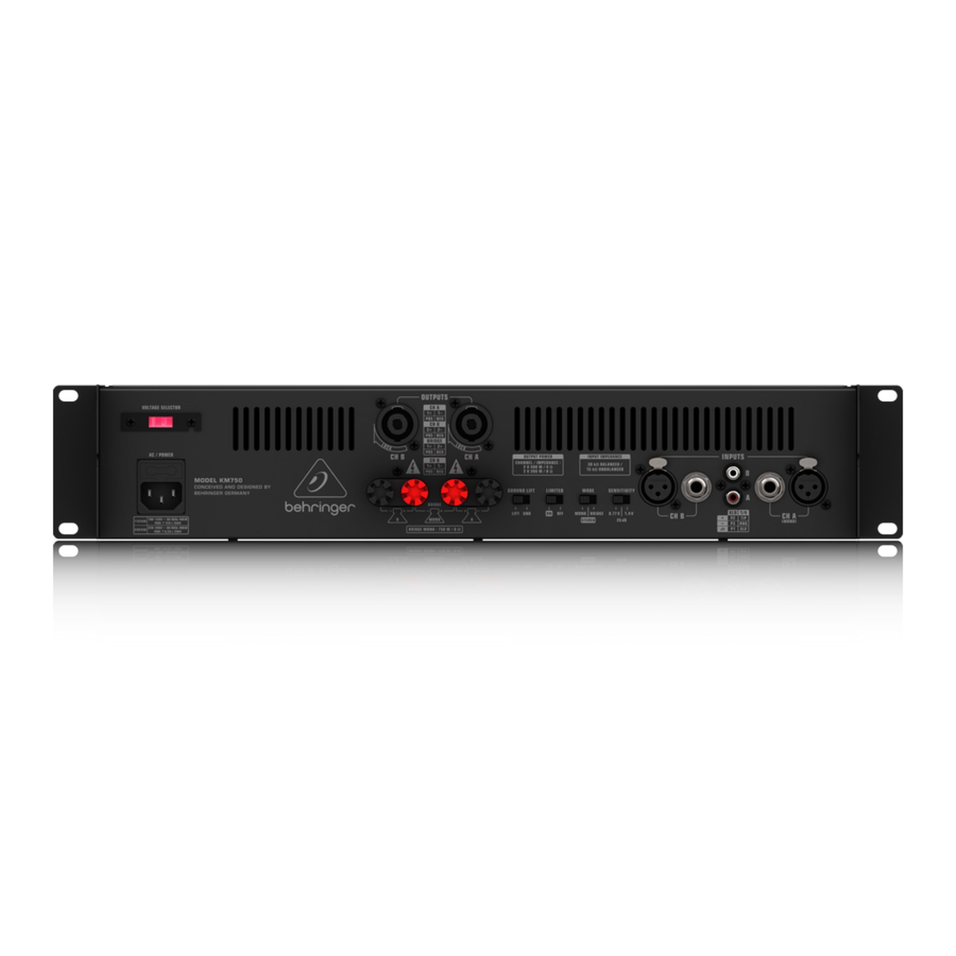 Behringer Endverstärker (KM 750 750W Stereo Power Amplifier - 2-Kanal Endstufe) – Bild 5 von 5