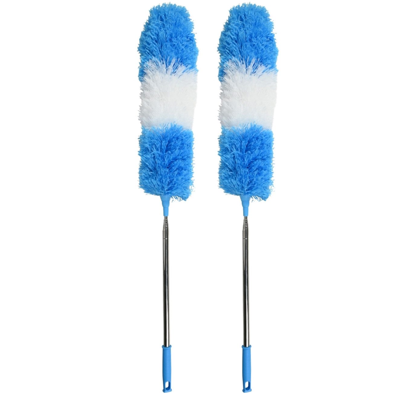 BENSON Staubwedel Flexibler Teleskop-Staubwedel 248 cm Ausziehbar Antistatisch Waschbar (2-St., 1er-Set & 2er-Set & 3er-Set), Ausziehbarer Staubwedel (78–248 cm) aus Edelstahl mit flexiblem Kopf
