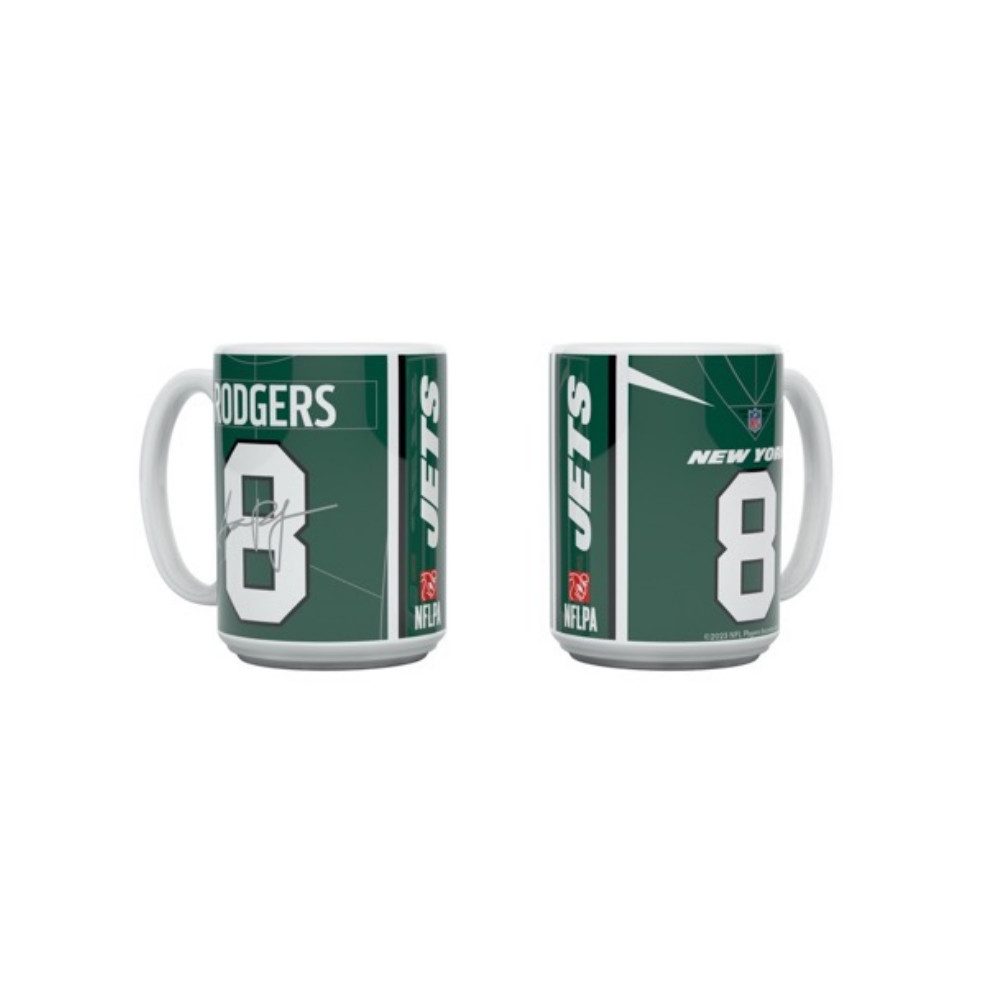 New York Jets Becher NFLPA RODGERS - Jets "JERSEY" Mug, Keramik