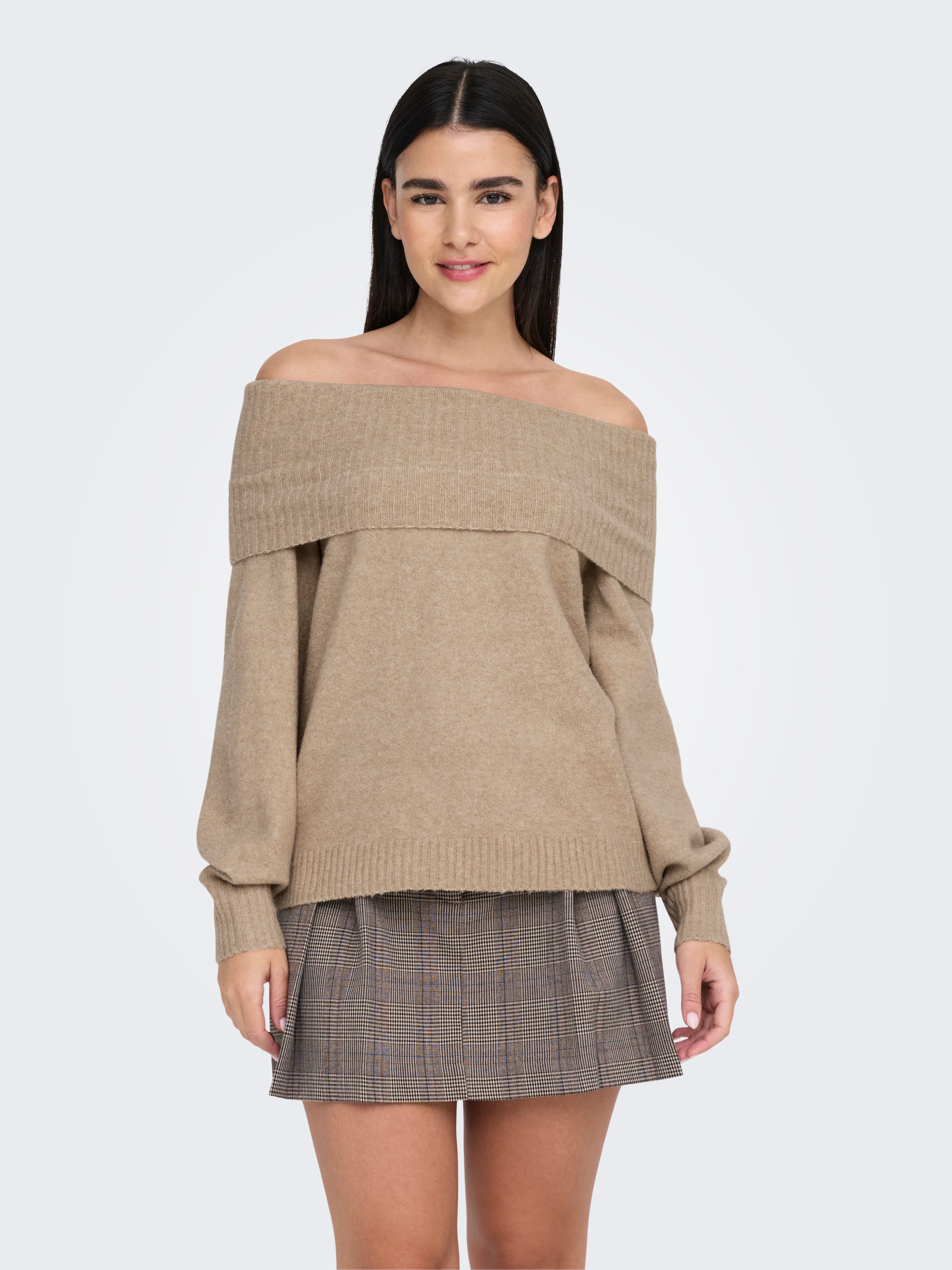 ONLY Carmenpullover ONLJEANETT LIFE L/S OFF günstig online kaufen