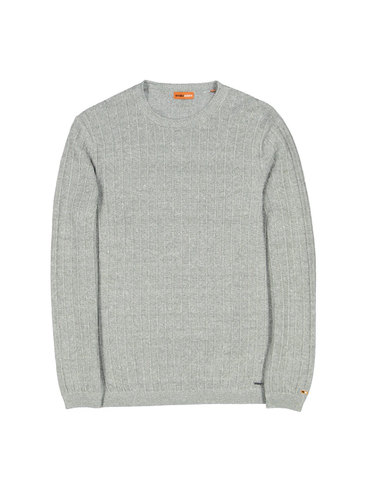 Rundhalspullover Herren Rundhals Pullover, Gruen
