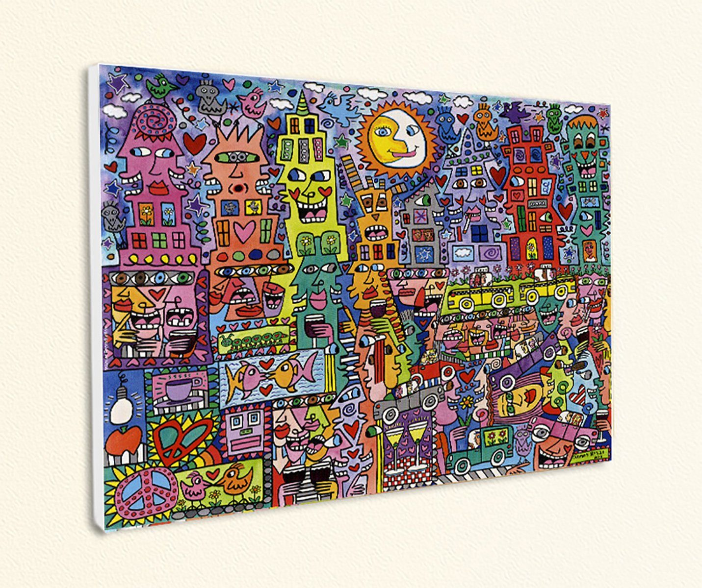 BillerAntik Kunstdruck Life is good when you have a good life Lachen Plakat Rizzi Platte 79, (1 St)