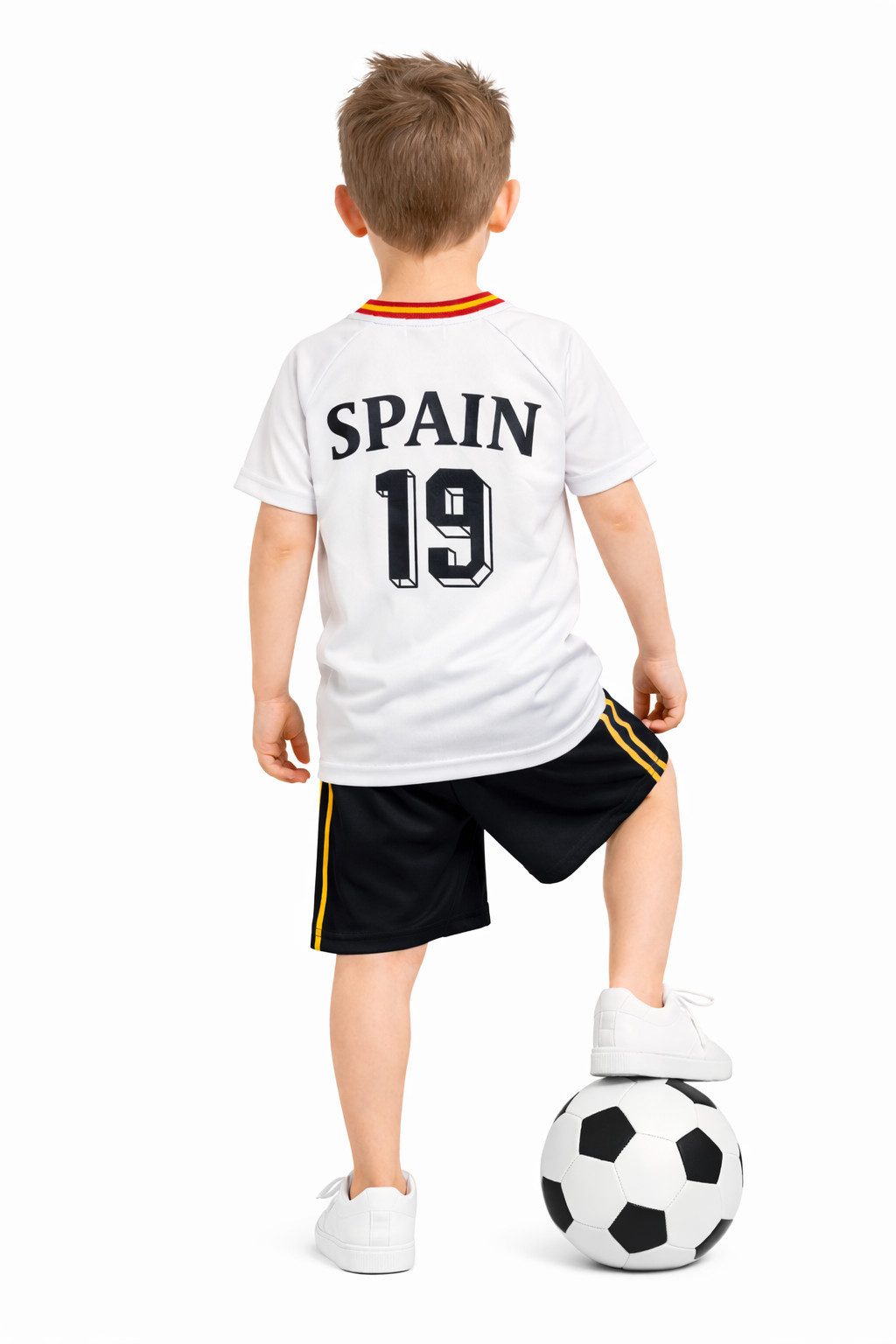 Fashion Boy Fußballtrikot Fußball Fan Set Spanien, Spain, Trikot + Shorts, JS177e (Set)