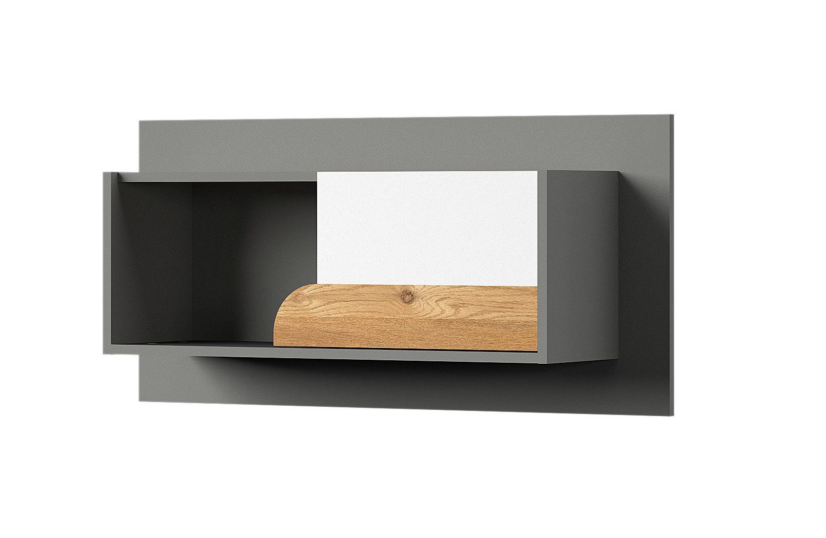 99rooms Wandregal Nicari, Wandregal, Wandschrank, Modern, für Jugendzimmer, aus Holzwerkstoff, kratzfeste Oberfläche