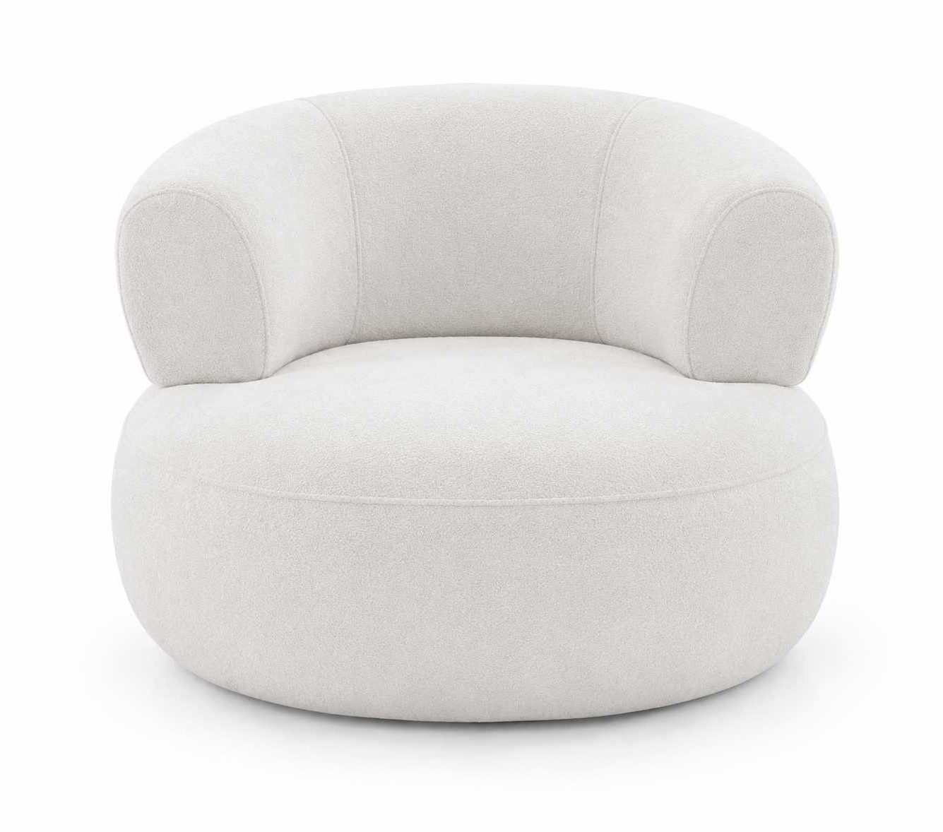 Xlmoebel Loungesessel Moderner weißer Polstersessel für das Wohnzimmer (1-St., Weißer Polstersessel), Made in Europa