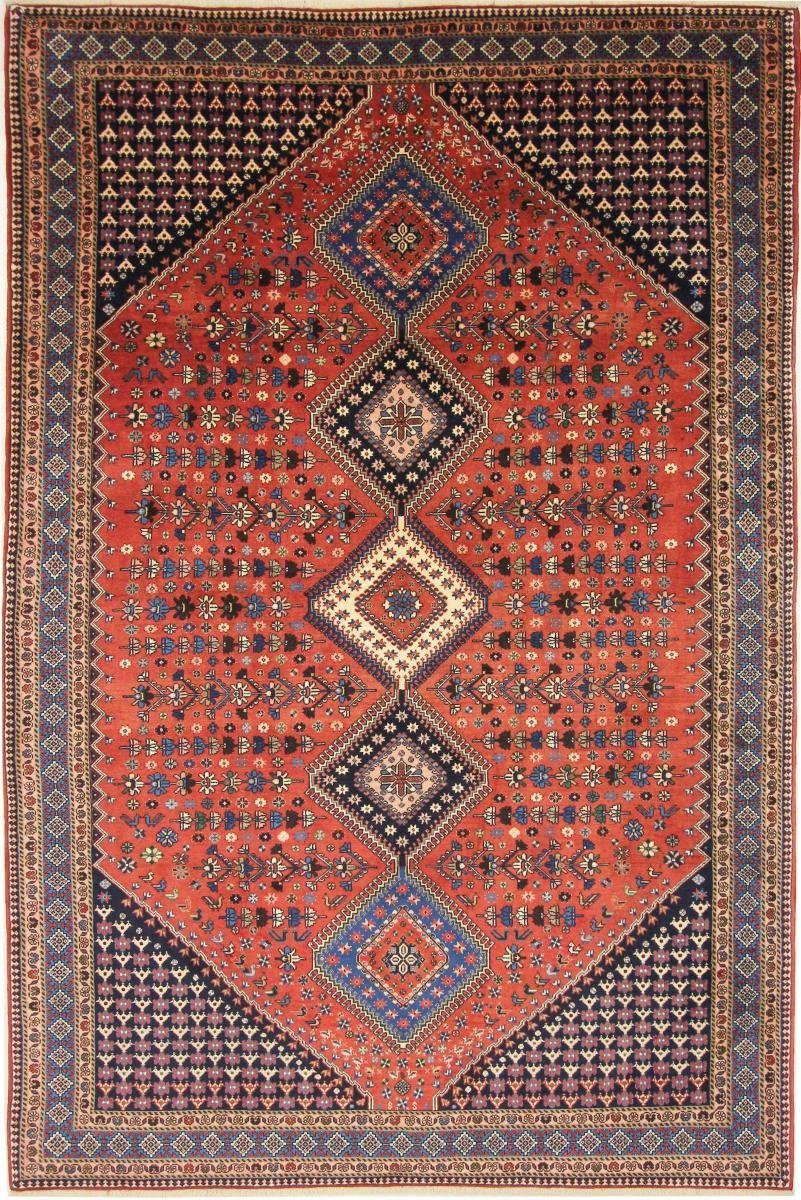 Orientteppich Yalameh 203x303 Handgeknüpfter Orientteppich / Perserteppich, Nain Trading, rechteckig, Höhe: 12 mm