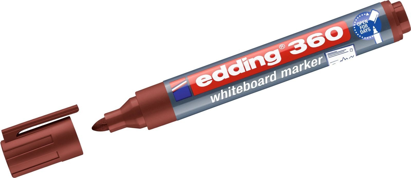 Whiteboard Marker Whiteboardmarker edding 360 nachfüllbar 1,5-3mm braun