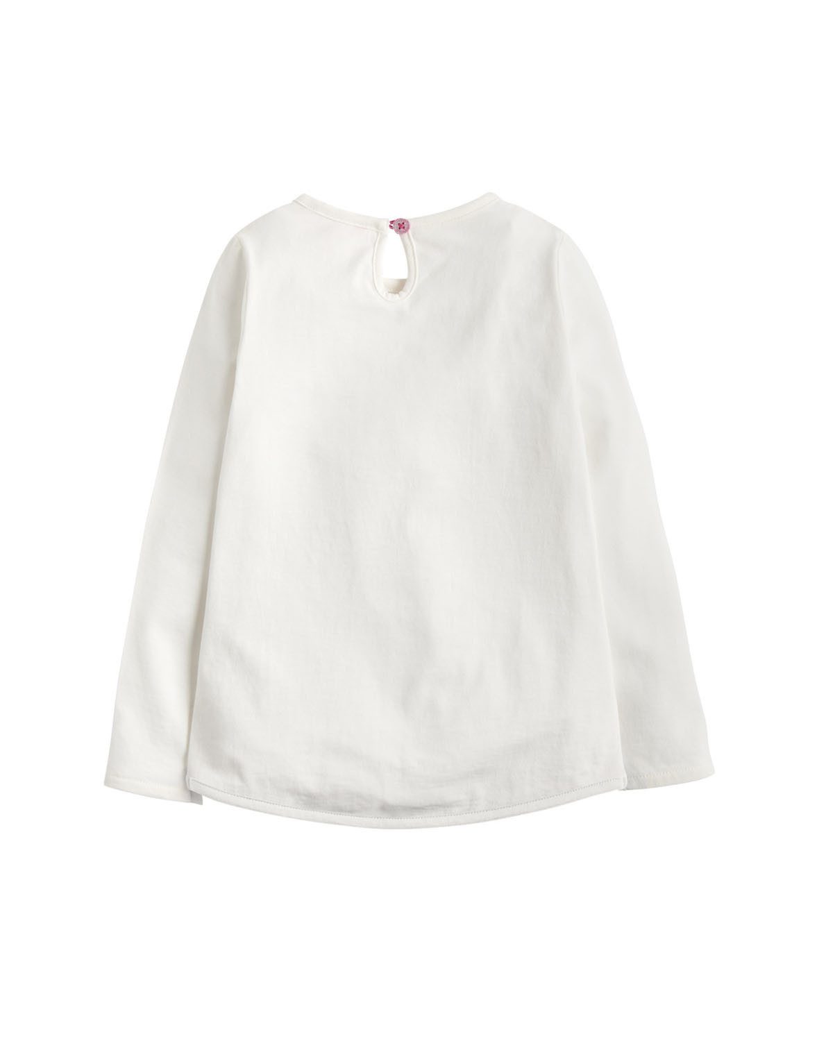 Tom Joule Langarmshirt Tom Joule Langarmshirt creme mit Glitzer Eichhörnchen