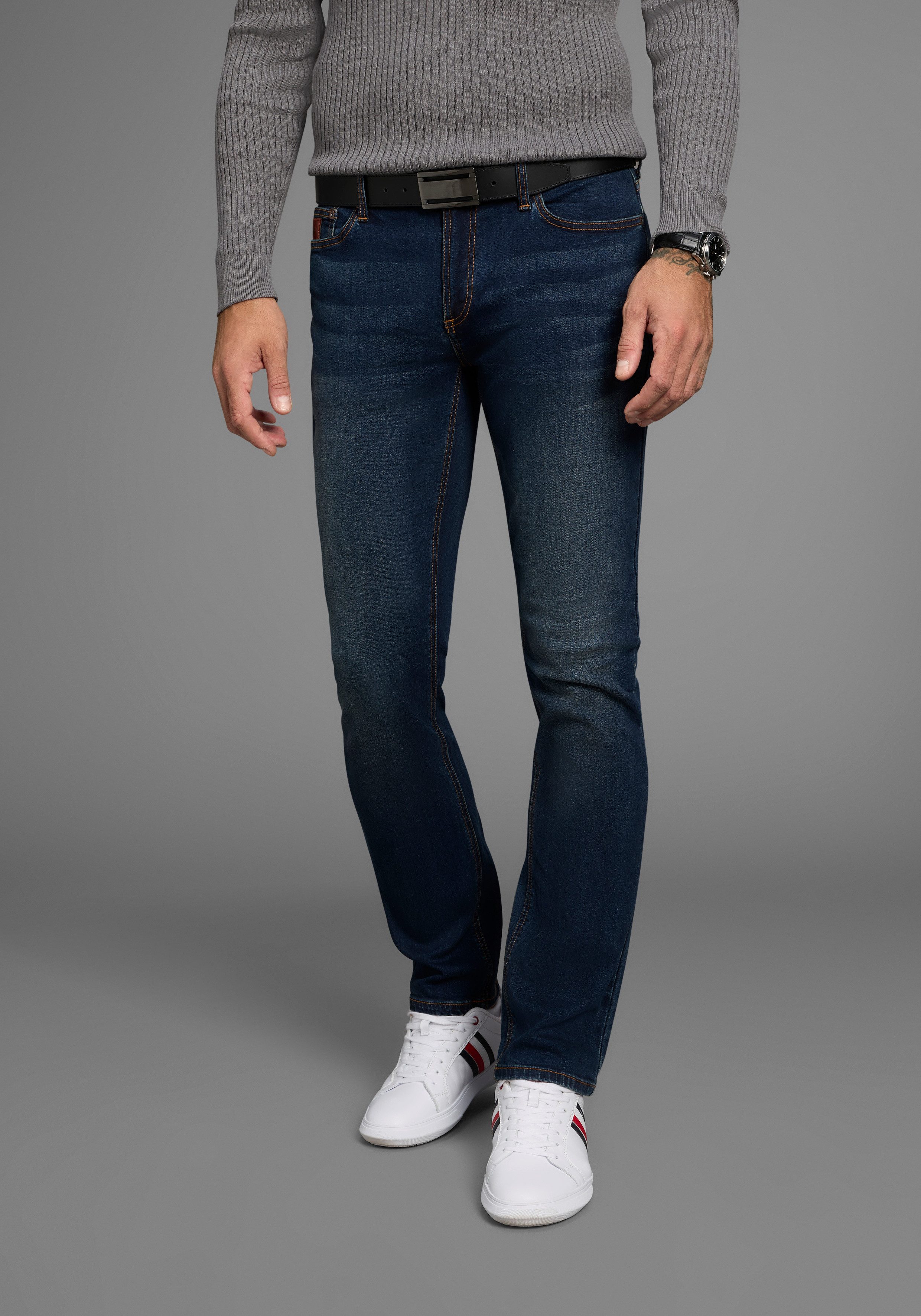 Bruno Banani Straight-Jeans Hutch gerade geschnittenes Bein, niedrige Leibh günstig online kaufen