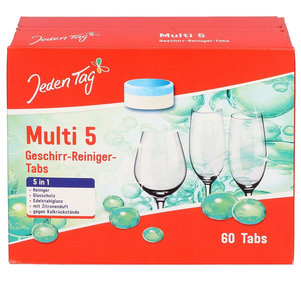 Jeden Tag Multi 5 Spülmaschinentabs (60 Tabs)