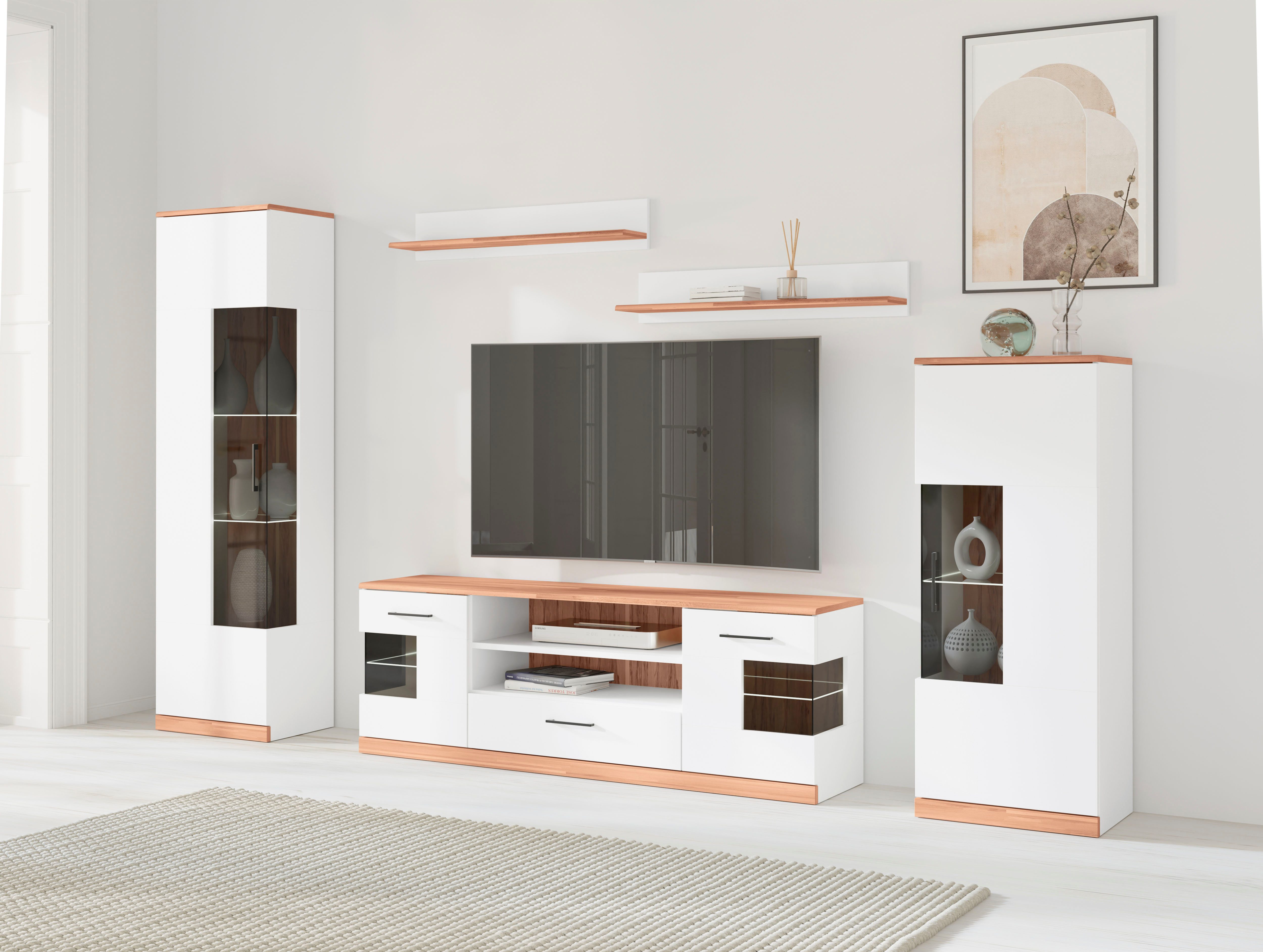 Home affaire Wohnwand Ribe Wohnwand Set-5 günstig online kaufen