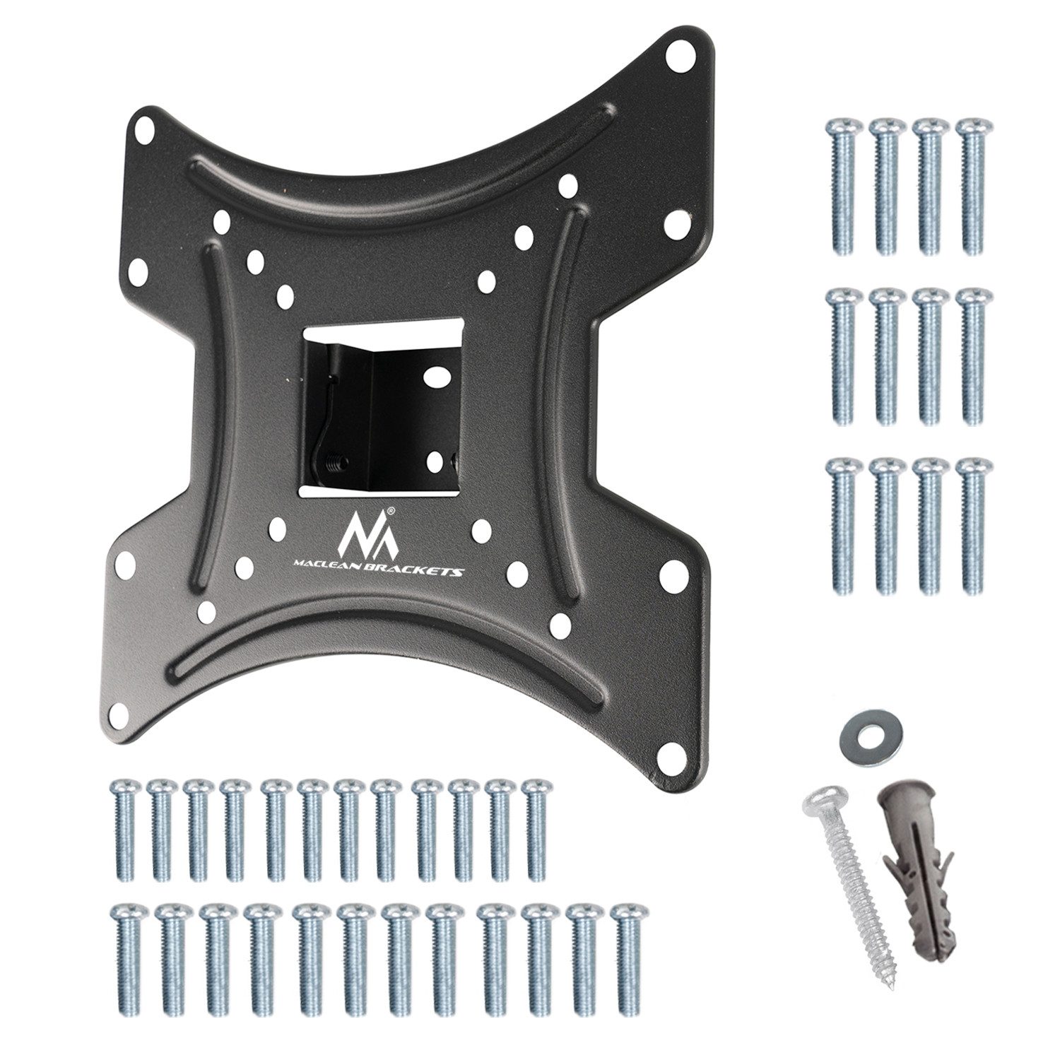Maclean Monitor-Halterung MC-414, (bis 43,00 Zoll, Wandhalterung für 23-43'' TV-Monitor)