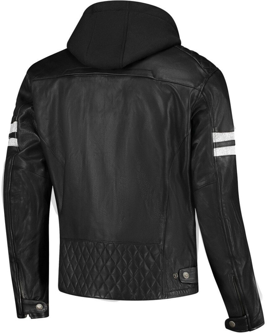 Rusty Stitches Motorradjacke Super Jari Hooded V2 Motorrad Lederjacke