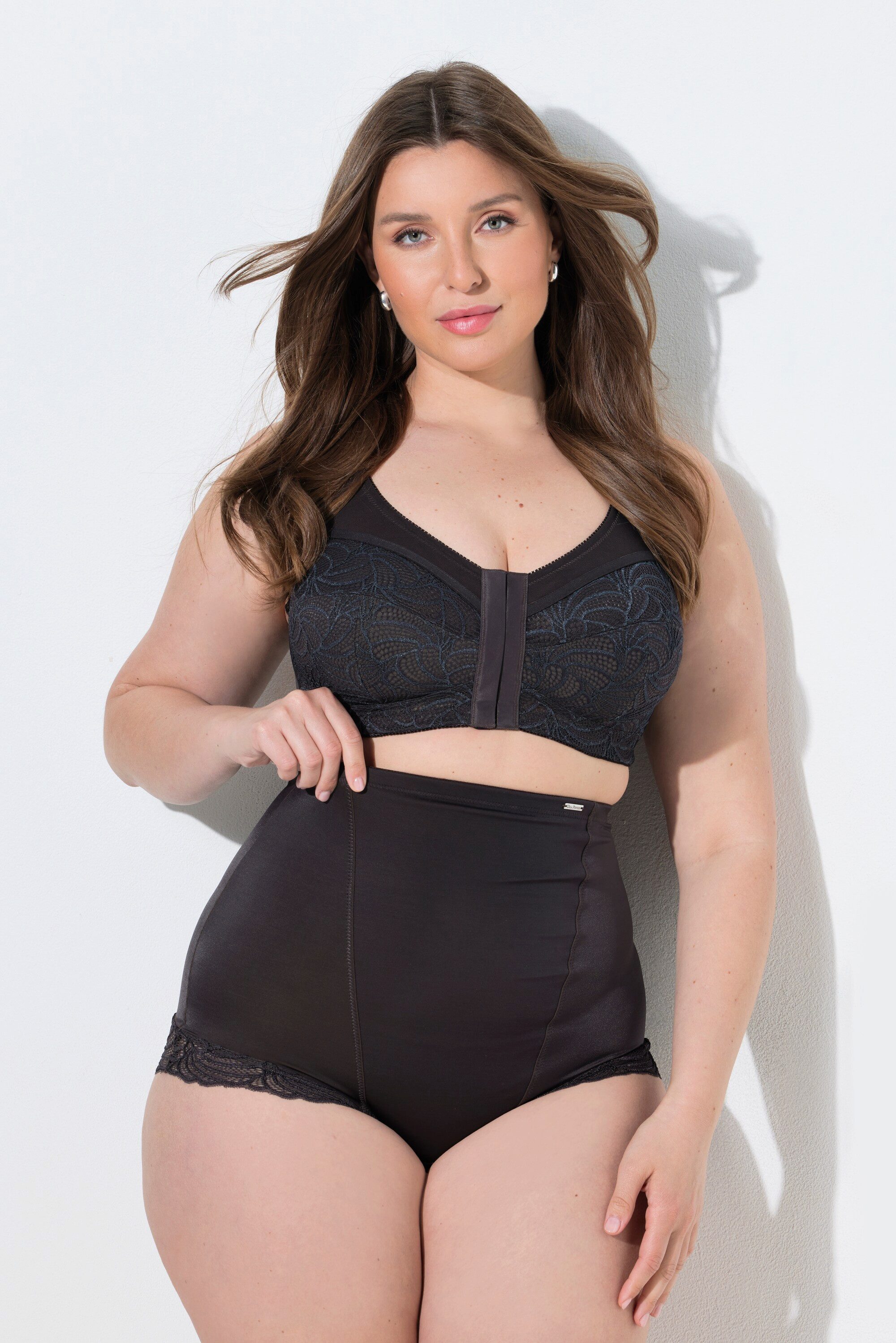 Ulla Popken Miederhose Bodyforming-Miederhose High Waist Spitze hinten