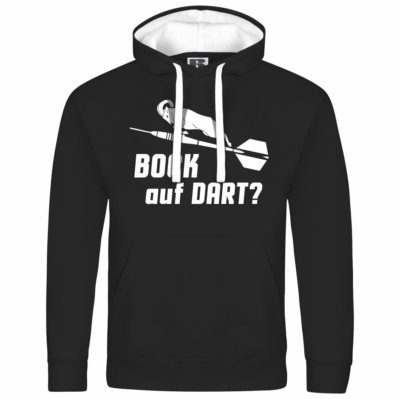 deinshirt Kapuzenpullover Herren Kapuzenpullover Bock auf Dart Mit Print Motiv, Grafik. € 39,90