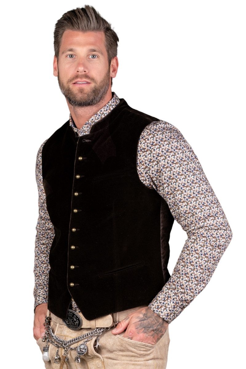 MarJo Trachtenweste Samtweste - NEUCHING - lakritz günstig online kaufen