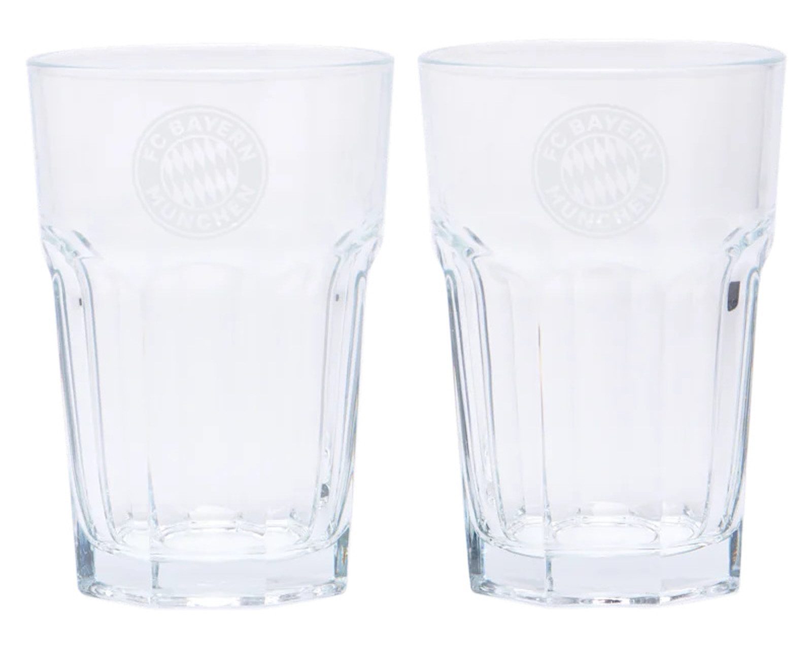 FC Bayern München Latte-Macchiato-Glas FC Bayern Latte Macchiato Glas 2er Set 0,3 Liter, Glas