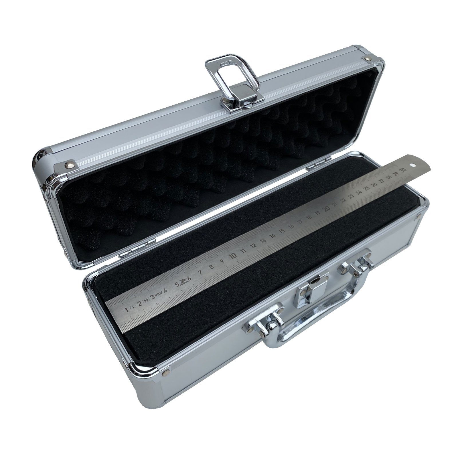 Längen - Aluminium x ECI Koffer Werkzeugkoffer 30 Tools 10 verschiedene ECI (LxBxH) 70 Silber