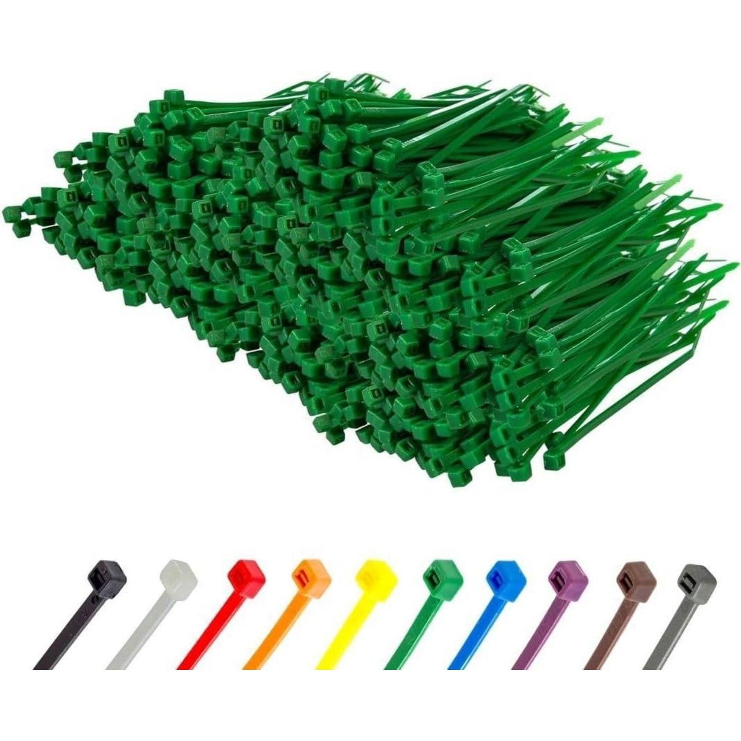 Kabelbinder Kabelbinder 1000 Stück grün 150x3,6 mm UV-beständig 18,2 kg