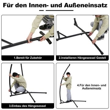 Randaco Hängestuhl Hängesesselgestell Hängestuhlgestell 215cm Metall bis 150kg Terrasse