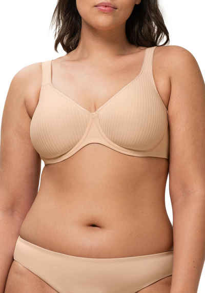 Triumph Bügel-BH Modern Soft+Cotton W Cup B-F, mit dezentem Streifenmuster, Basic Dessous