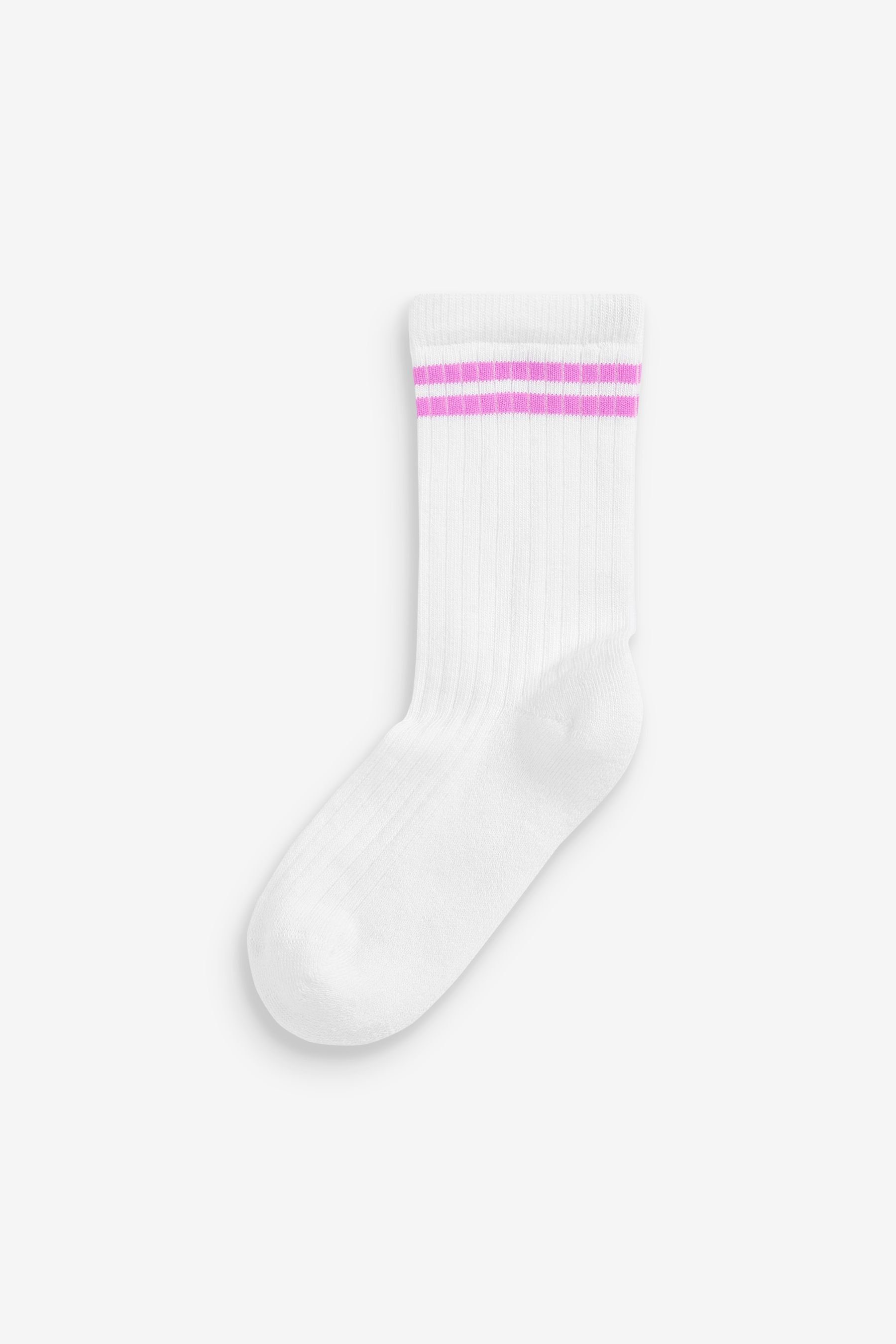 (3-Paar) Gepolsterte Next Sneakersocken gerippte und Kurzsocken x 3