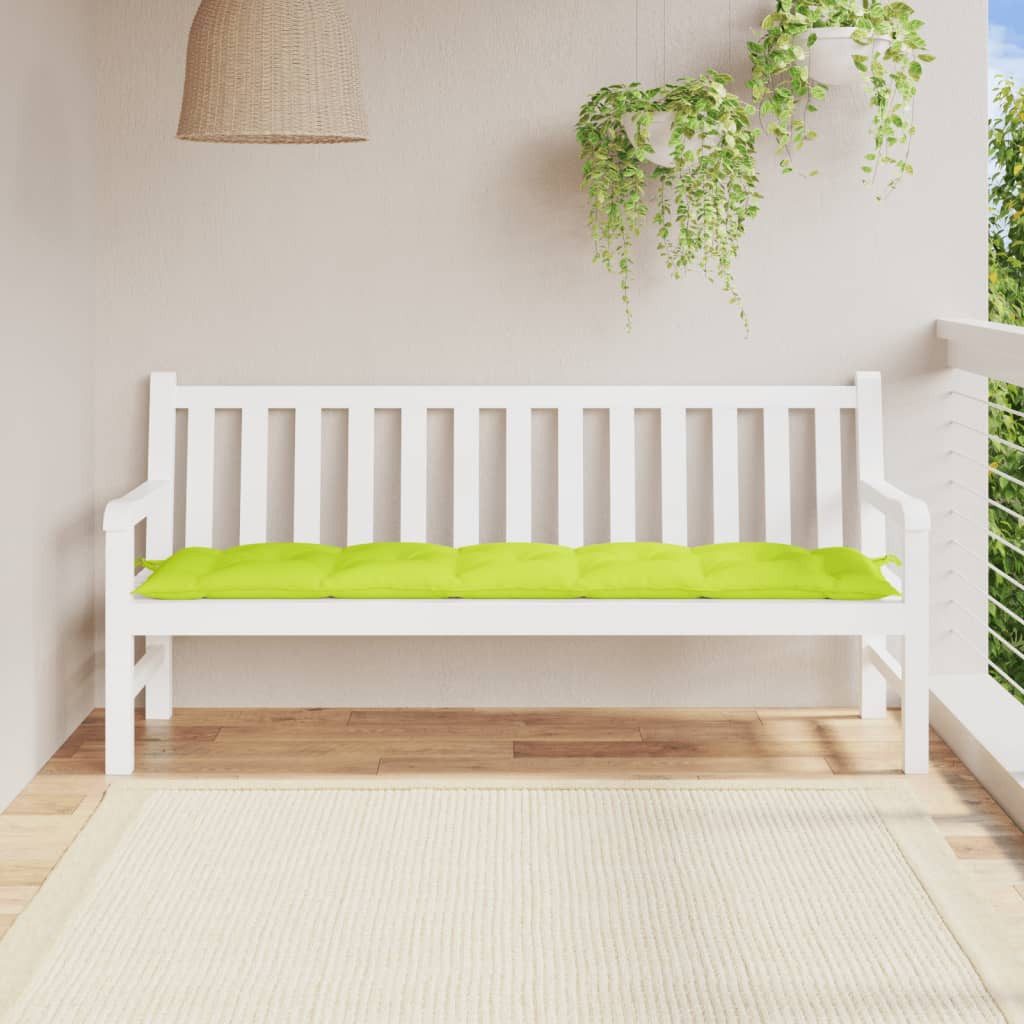 vidaXL Sitzauflage Gartenbank-Auflage Hellgrün 180x50x7 cm Oxford-Gewebe, (1 St)