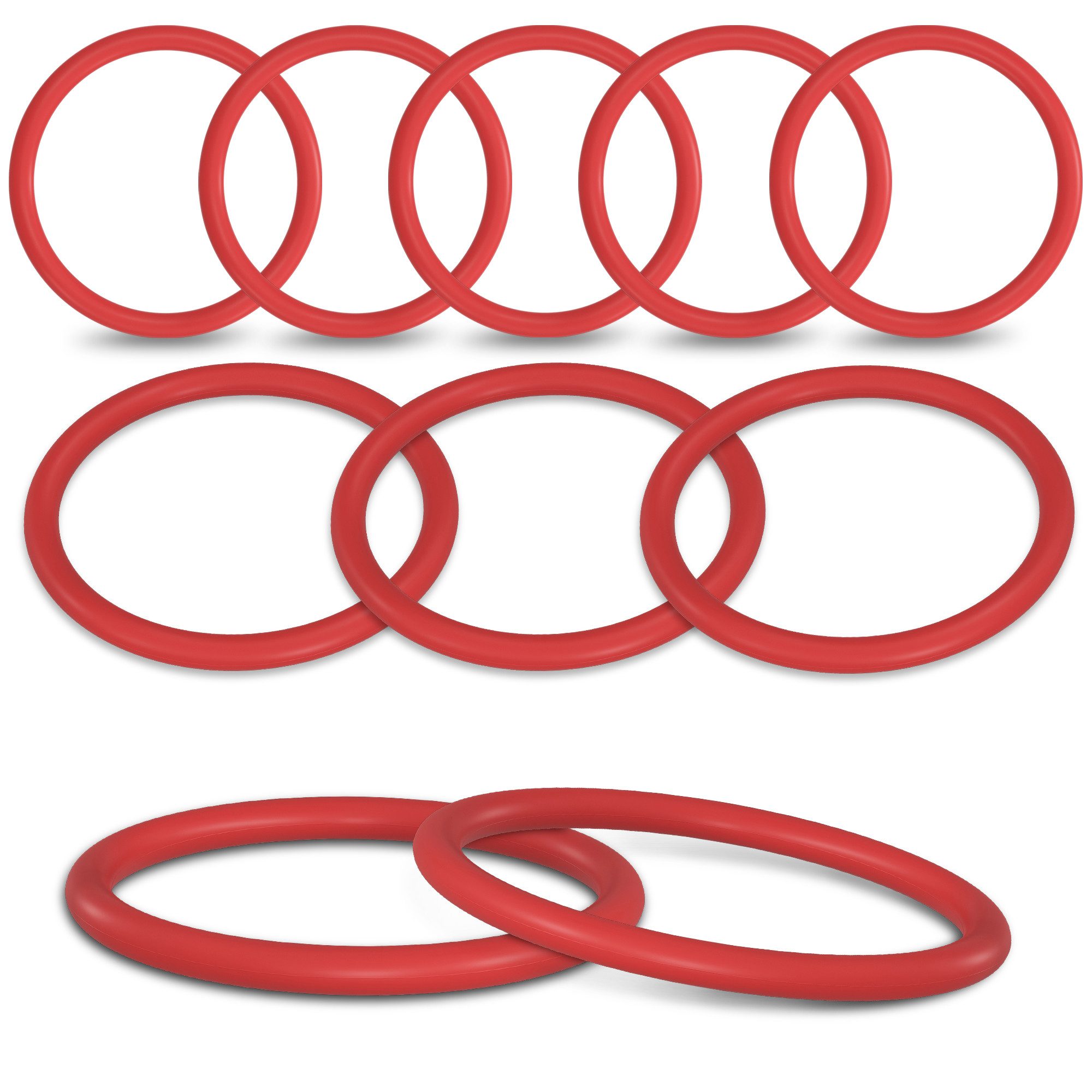 VIOKS Dichtungsring Ersatz für DeLonghi 5332149100 (10-St), O-Ring Ø43mm für Brühgruppe Kaffeemaschine