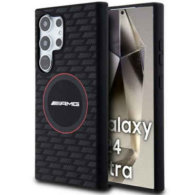 Mercedes Handyhülle AMG Samsung Galaxy S24 Ultra Case Silicone Carbon Pattern MagSafe