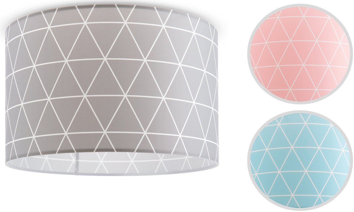 Paco Home Deckenleuchte Stella 401, ohne Leuchtmittel, Deckenlampe Wohnzimmer Schlafzimmer Hängelampe Skandi Rauten E27
