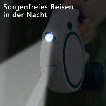 Dekorative Hundeleine Hundeleine, Automatisch Rollleinen für Hunde 5m mit LED-Licht, (1-tlg), für Spaziergänge bei Nacht, Laufen, Training, Joggen