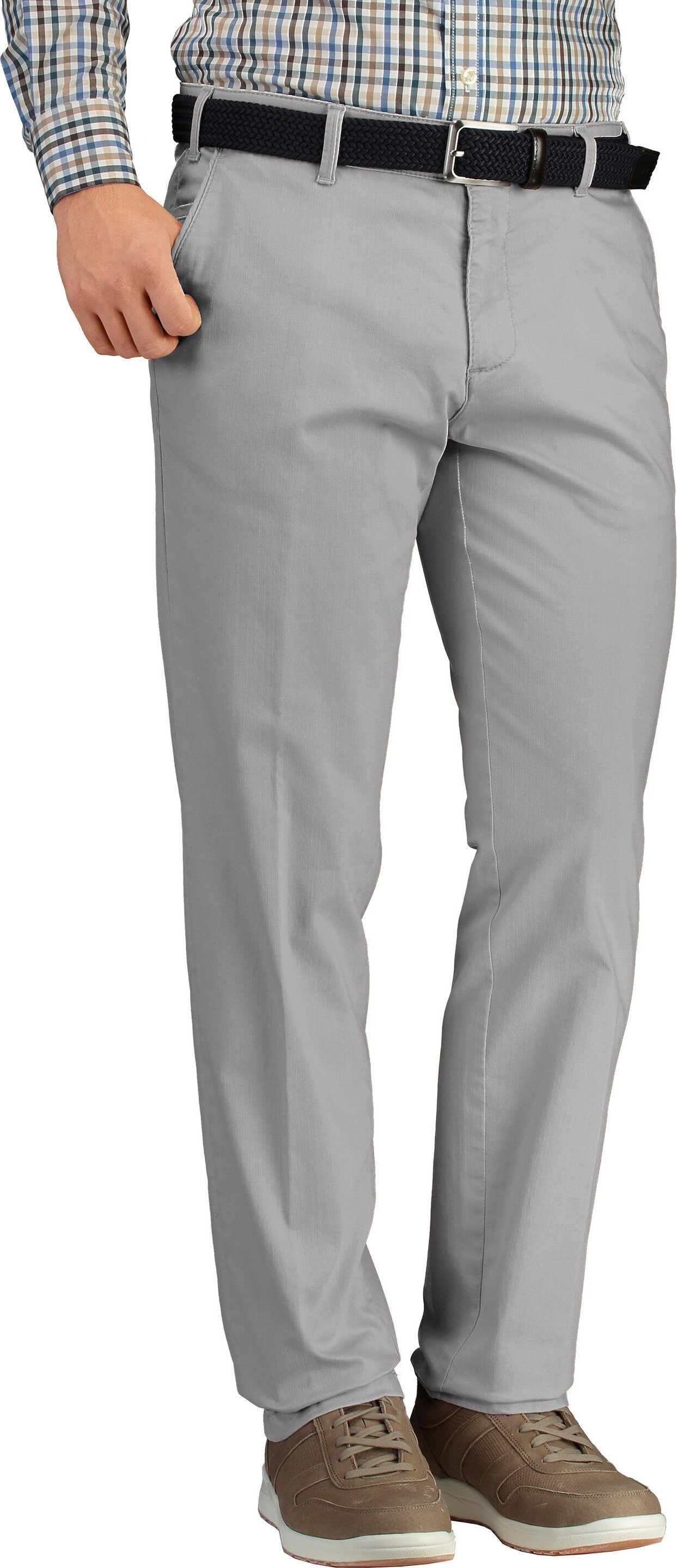 EUREX by BRAX hellgrau EUREX Stoffhose Tiefbund BRAX Baumwoll-Stretch-Hose Pio BY