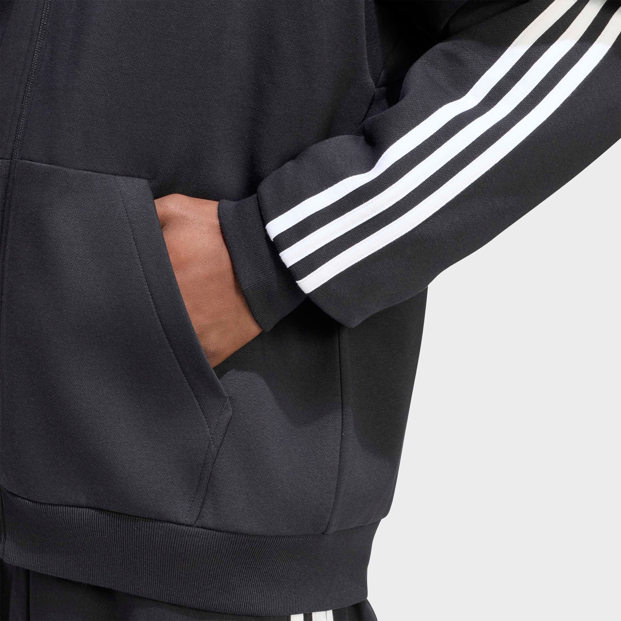 adidas Sportswear Kapuzensweatshirt ESSENTIALS 3-STREIFEN FLEECE