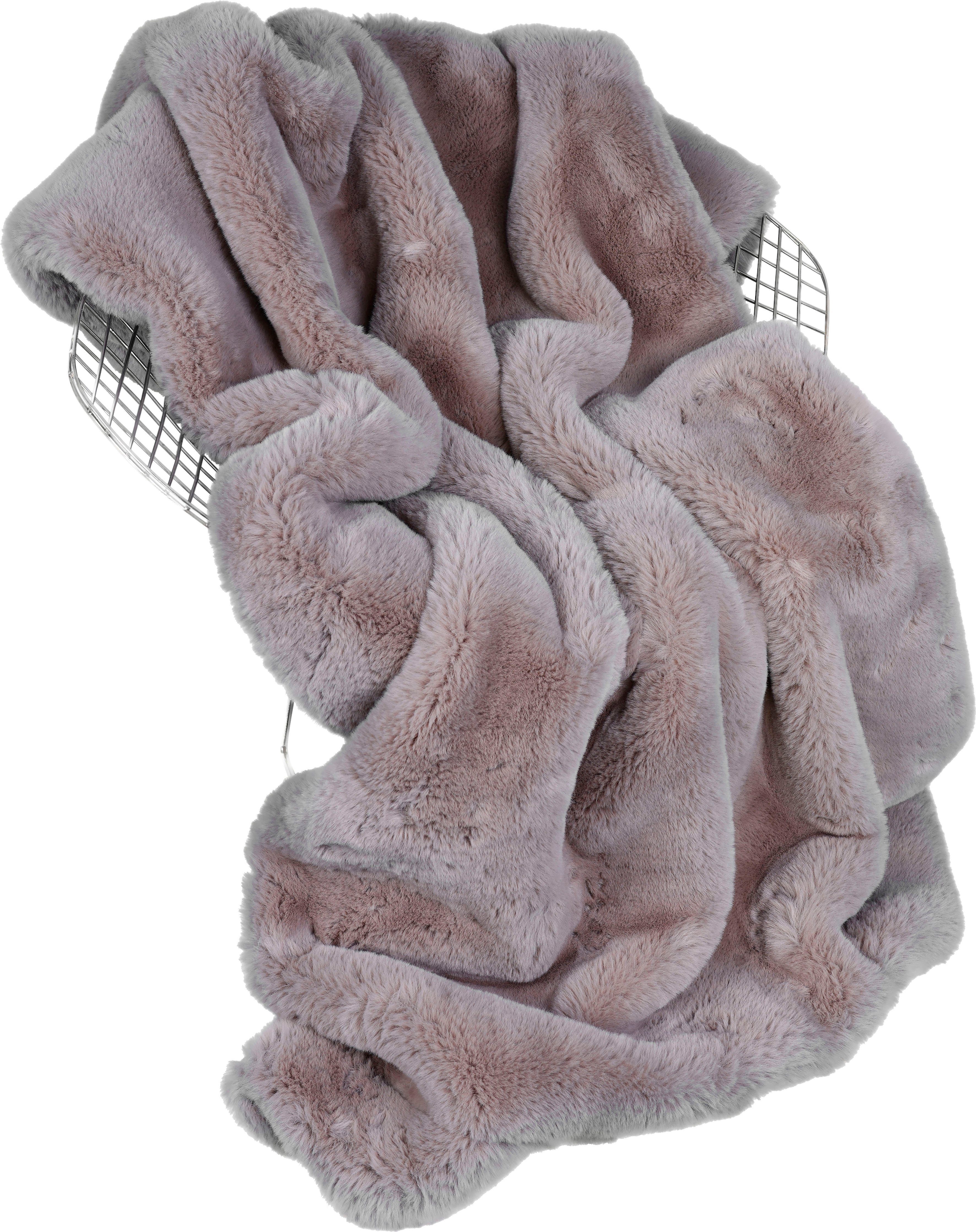 Wohndecke Donna 2, Star Home Textil, mit weichem Streifenmuster, Kuscheldecke