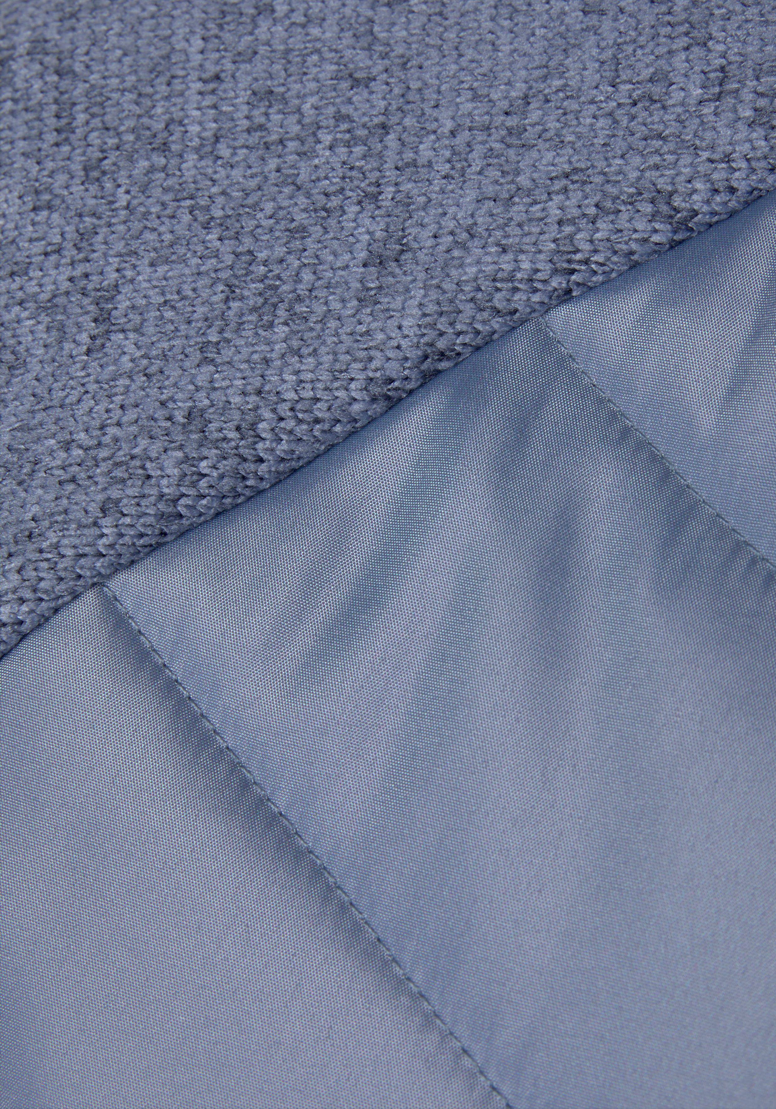 Steppjacke Strickfleece-Ärmeln mit Vivance blau