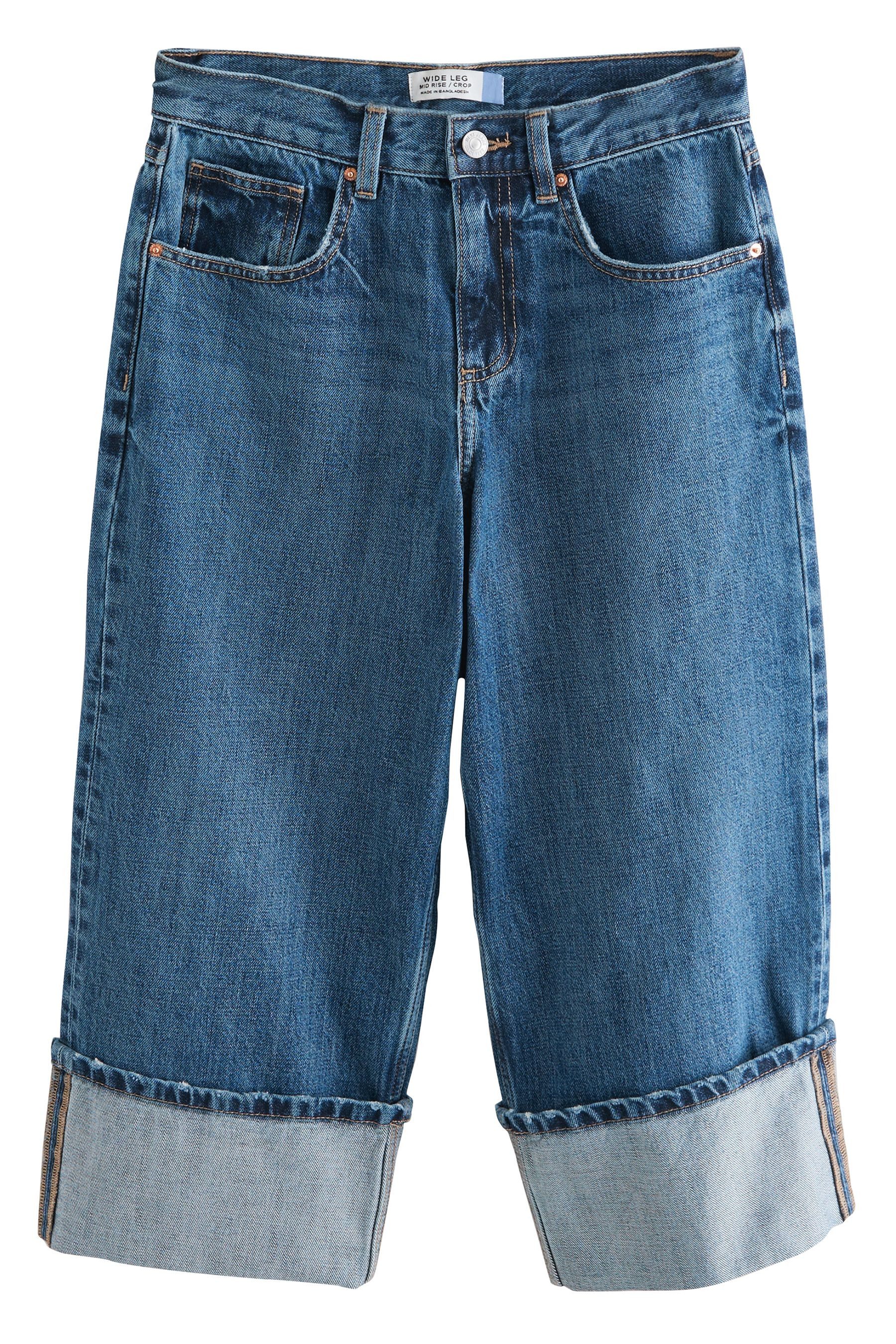 Next Caprijeans Verkürzte Jeans mit Umschlag günstig online kaufen