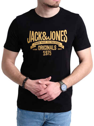Jack & Jones Print-Shirt T-Shirt mit Aufdruck aus Baumwolle