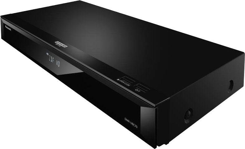Panasonic DMR-UBC70 Blu-ray-Rekorder GB HD und DVB-T2 Festplatte, (4k für LAN 500 Upscaling, (Ethernet), HD, DVB-C Ultra 4K WLAN, Empfang)